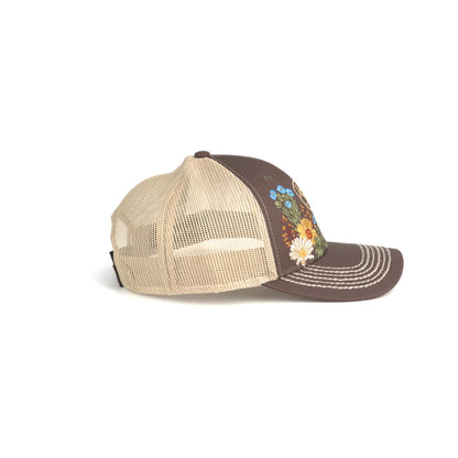 ARIAT Gorra Vintage Flowers para Mujer (Marrón)