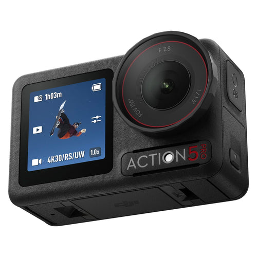 DJI Cámara de Vlogging Osmo Action 5 Pro Combo Esencial (47GB de Almacenamiento)