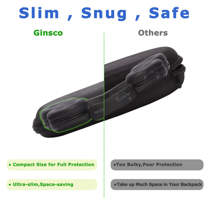 Ginsco Estuche de Viaje para Audífonos JBL y Sony (Negro)