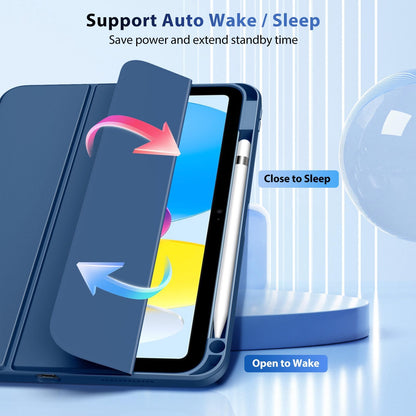 TiMOVO Funda para iPad con Soporte para Lápiz (Azul Abismo)