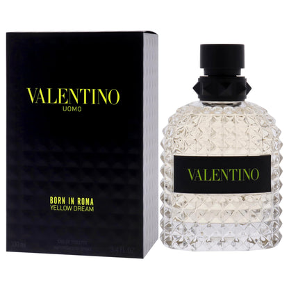 Valentino Uomo Born In Roma Yellow Dream para Hombre EDT (3.4 fl oz)