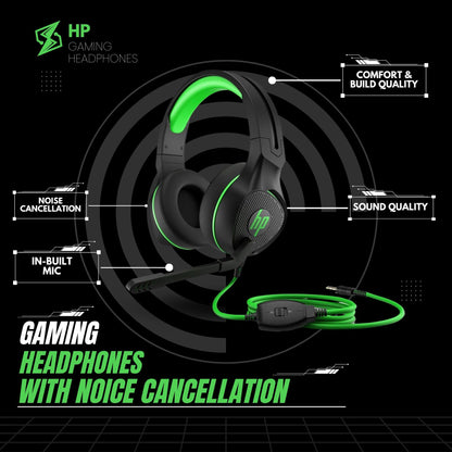 HP Pavilion Gaming Headset 400 with Mic – Immersive Sound, Universal Compatibility, Plug & Play