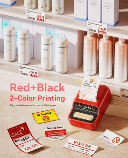 NIIMBOT Fabricante de Etiquetas B21 Pro (300DPI / Rojo)