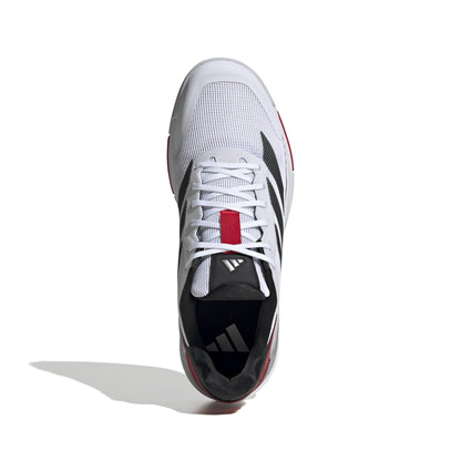 Adidas Mens Crazyquick Lightstrike Padel Tennis, White/Black/Lucid Red