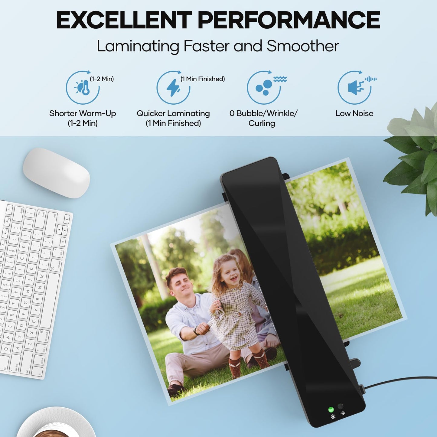 Crenova Máquina Laminadora (9 Pulgadas / Negro)