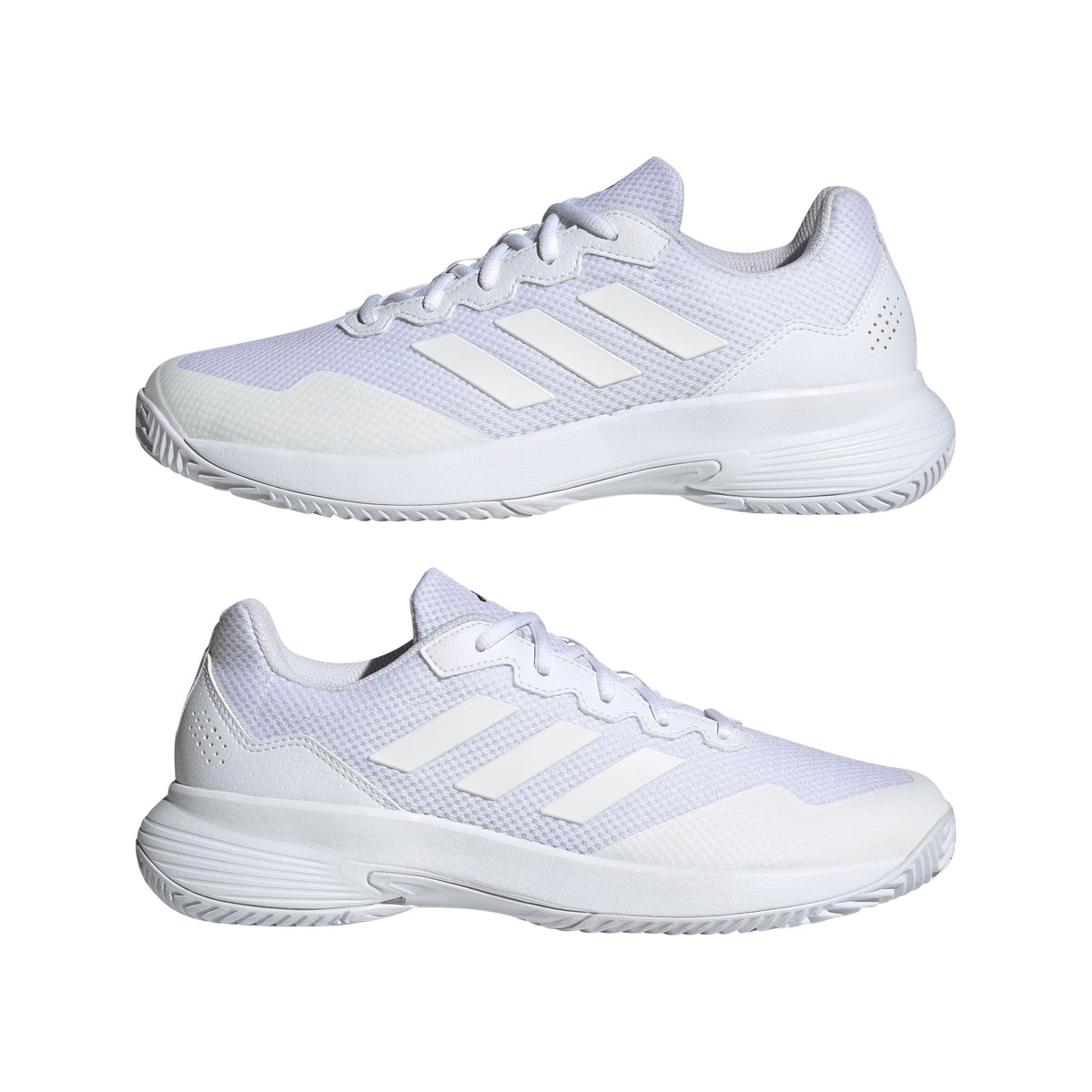 Adidas Mens Game Court 2 White/White/Matte Silver 9