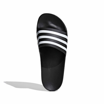 adidas unisex-adult Adilette Aqua Slides Black/White/Black 12