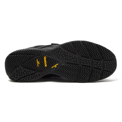 Reebok Work N Cushion 4.0 KC Black Non Slip Work Men Shoes, Hook and Loop Mens Walking Shoes, Black/Cold Grey5/Black