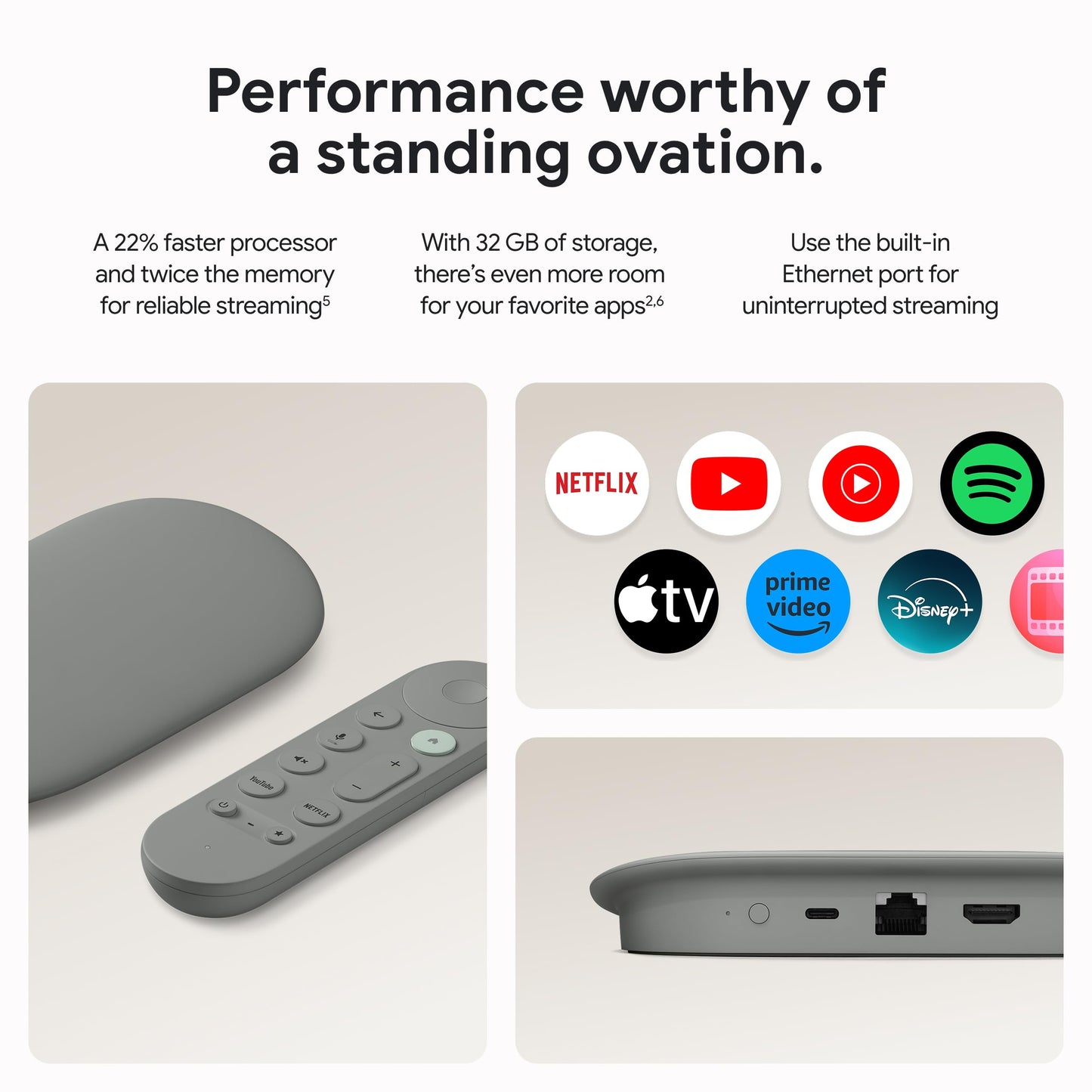 Google TV Streamer 4K (32 GB / Avellana)