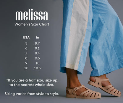 Melissa Possession Jelly Sandals for Women - The Original Jelly Shoes, Fisherman's Sandals with Adjustable Strap and Side Buckle, Pearly Blue