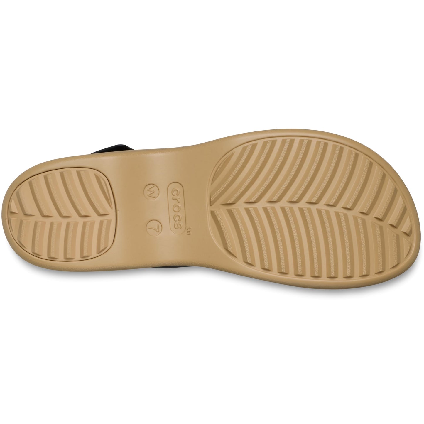 Crocs Womens Brooklyn Sky Sandals, Wedge Sandals, Black/Cashew