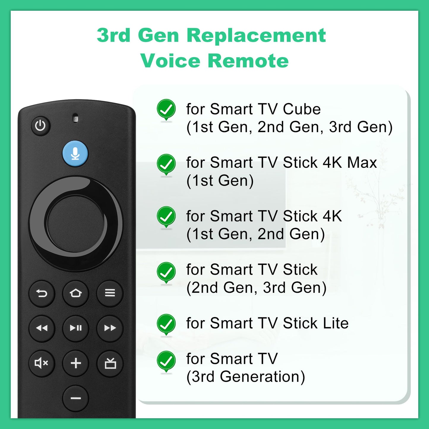 Control Remoto por Voz de Repuesto para Fire Smart TV
