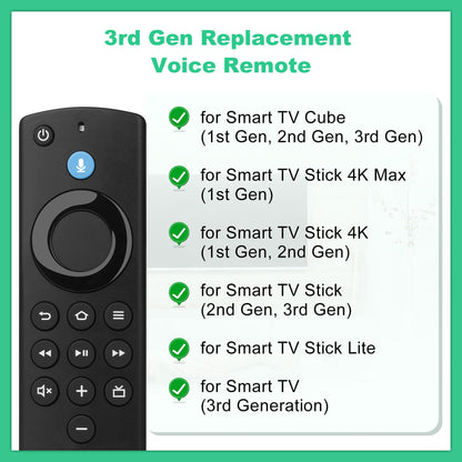 Control Remoto por Voz de Repuesto para Fire Smart TV