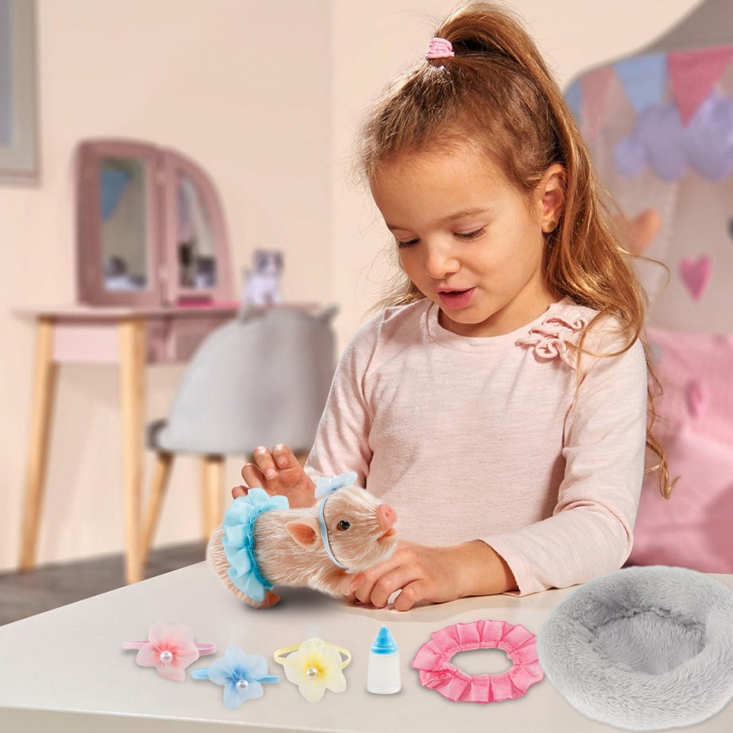 Eummy Cerdo de Silicona de Juguete Realista (Para Niños de 3+ Años)