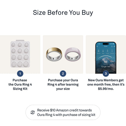 Oura Kit de Tamaño de Anillo Inteligente Ring 4