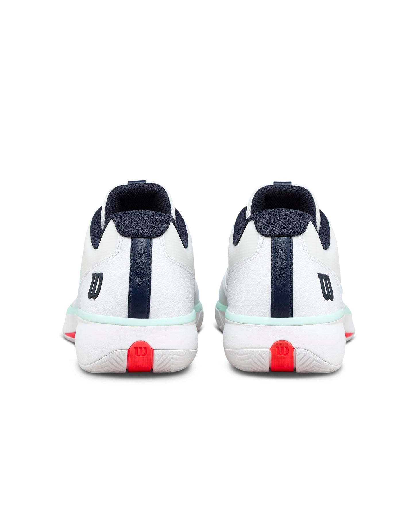 WILSON Rush Lite 5 Men's Tennis Shoe - White/Bay/Fiery Coral