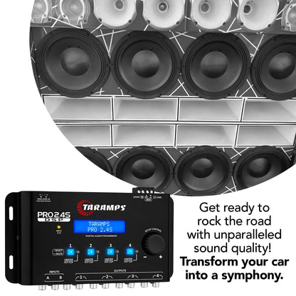 Taramp's Pro 2.4S Crossover Procesador de Señal DSP Digital