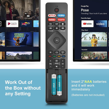 Control Remoto de Repuesto para Smart TV Philips (Universal / Android)