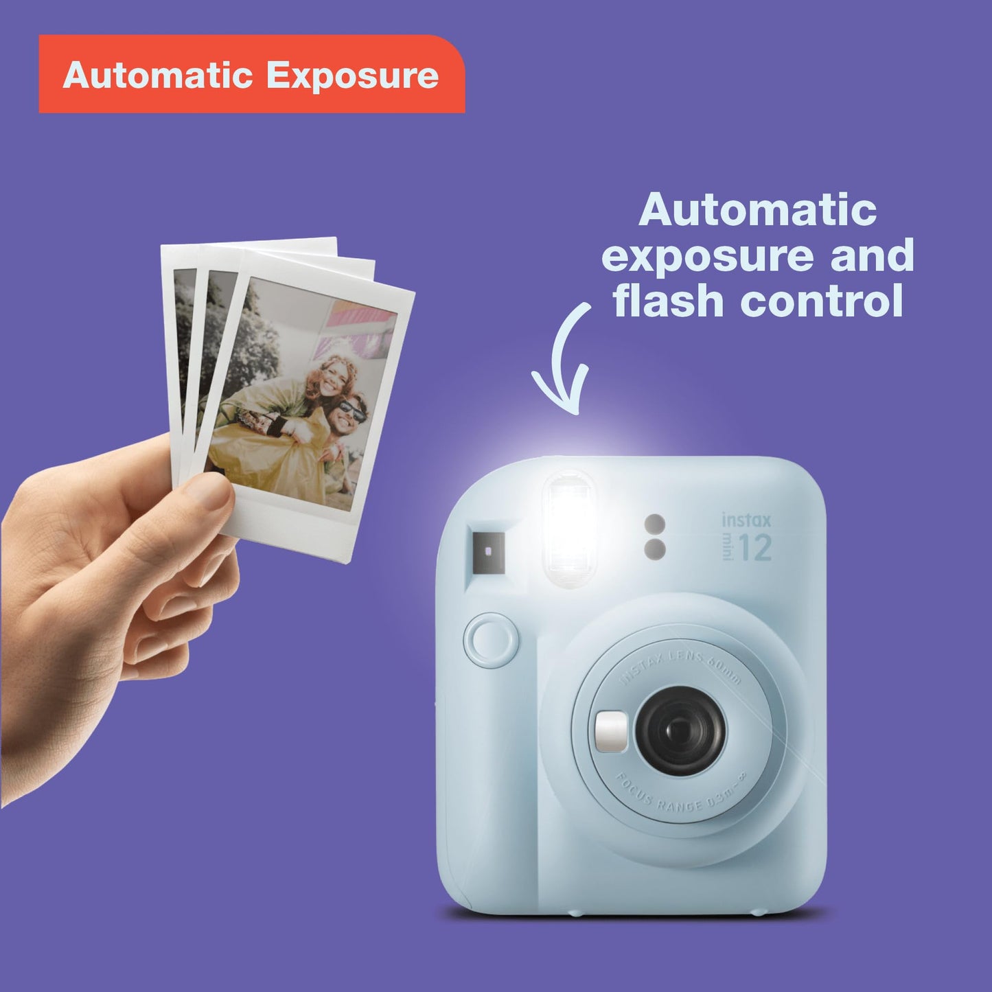 Fujifilm Instax Mini 12 Cámara Instantánea (Blanco Arcilla)