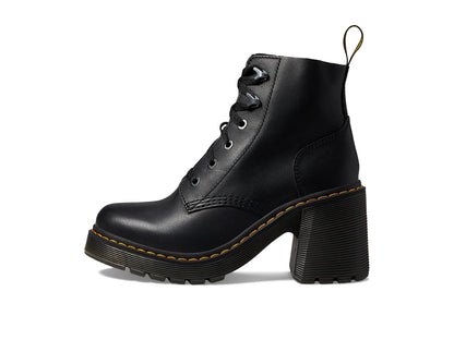 Dr. Martens Botas Jesy con 6 Lazos para Mujer (Talla 6 / Negro Sendal)