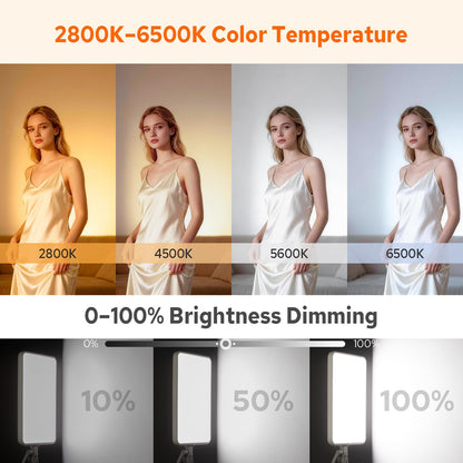 Godox LP800Bi 85W Bi-Color LED Video Light w/Stand, 2800K-6500K, 0-100% Dimmable LED Panel Light, 180°Adjustable Angle, APP Control, CRI96+ TLCI98+, Studio Soft Light for Video Photography