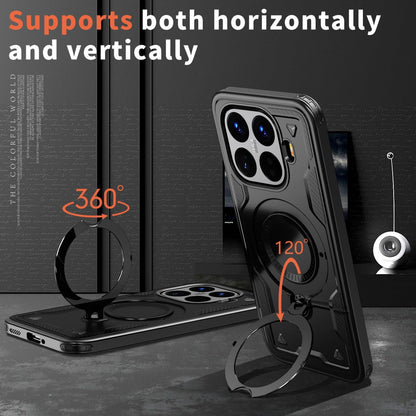 MRRSIWEI Funda Magnética para Xiaomi 15T Pro (Negro)