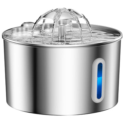 Fuente de Agua Automática de Acero Inoxidable (2.2L / 74oz)