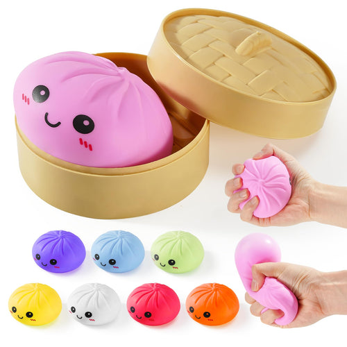 Caja Misteriosa de Squishies de Bola de Masa Gigante (Pink)
