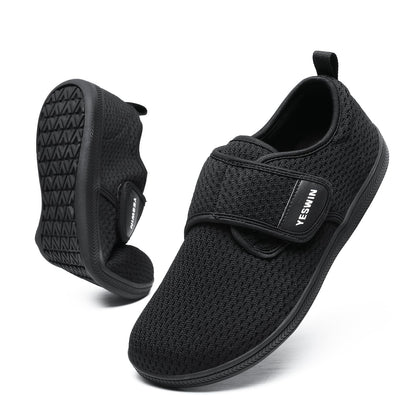 YESWIN Zapatos para Caminar para Diabéticos para Mujer (Negro)