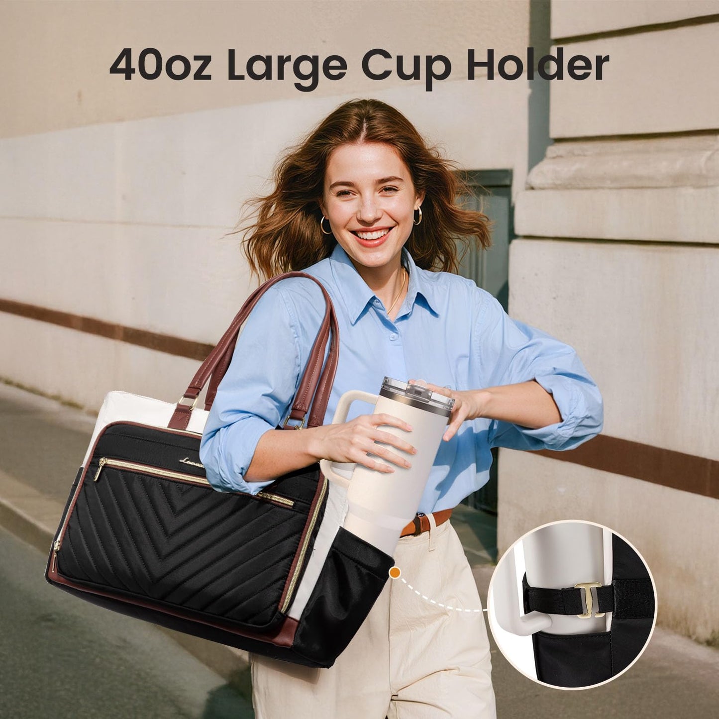 LOVEVOOK Bolso Tote para Maestras y Enfermeras (Laptop)
