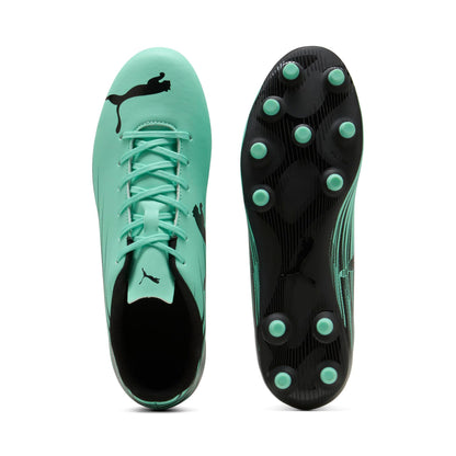 PUMA Men's Attacanto II Firm, Artificial Ground Soccer Cleats, Mint Jelly- Black SS26, 9 Attacanto Ii Fg/Ag