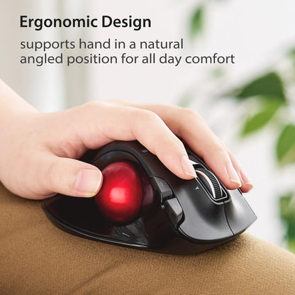 ELECOM Ratón Trackball para Zurdos EX-G (2.4 GHz)