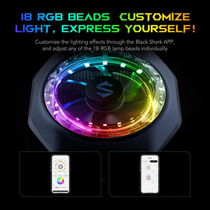 Black Shark Enfriador Magnético para Teléfono 5 Pro (RGB / Detachable Grip)