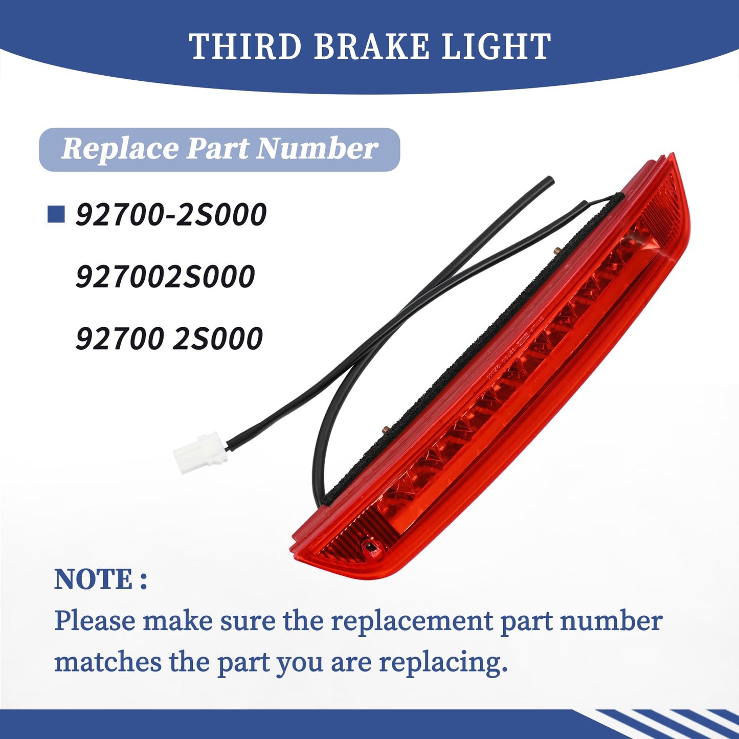 Getfarway Tercera Luz de Freno 927002S000 (Para Hyundai)