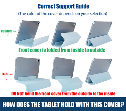 ProCase Smart Case for iPad Air 11-inch M4 (2026, 8th Gen) / M3 (2025) / M2 (2024) & 10.9 Inch iPad Air 5th (2022) & 4th (2020) – Protective Hard Back Cover with Auto Sleep/Wake - Navy