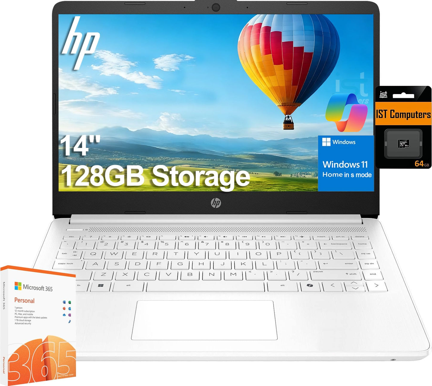 HP Laptop Ultra Ligera de 14" (64GB / Win 11 Home in S)