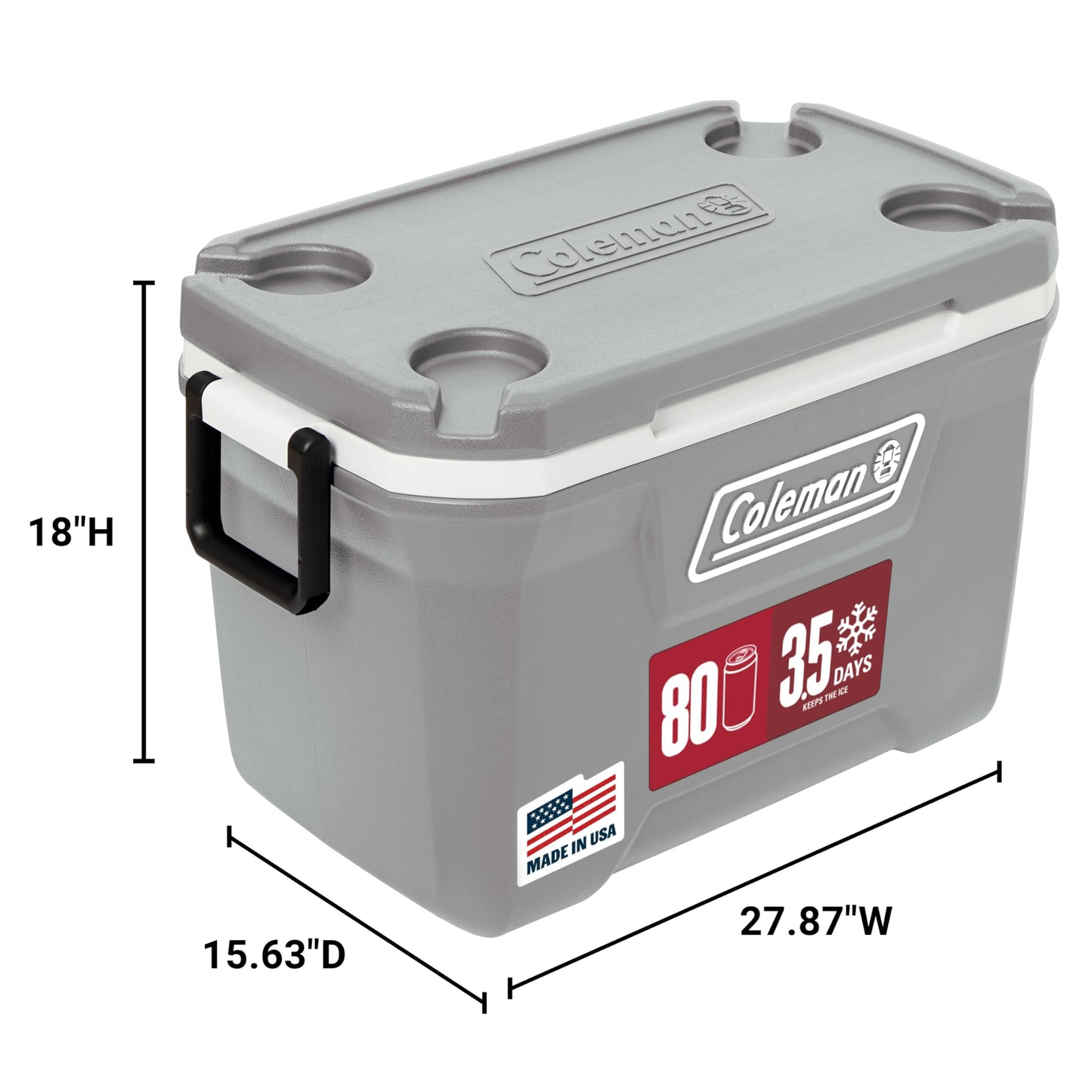 Coleman Hielera Portátil Aislada Serie Classic (52/70/120/150 Quart)