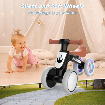 Bicicleta de Equilibrio Iluminada para Bebés de 1 Año
