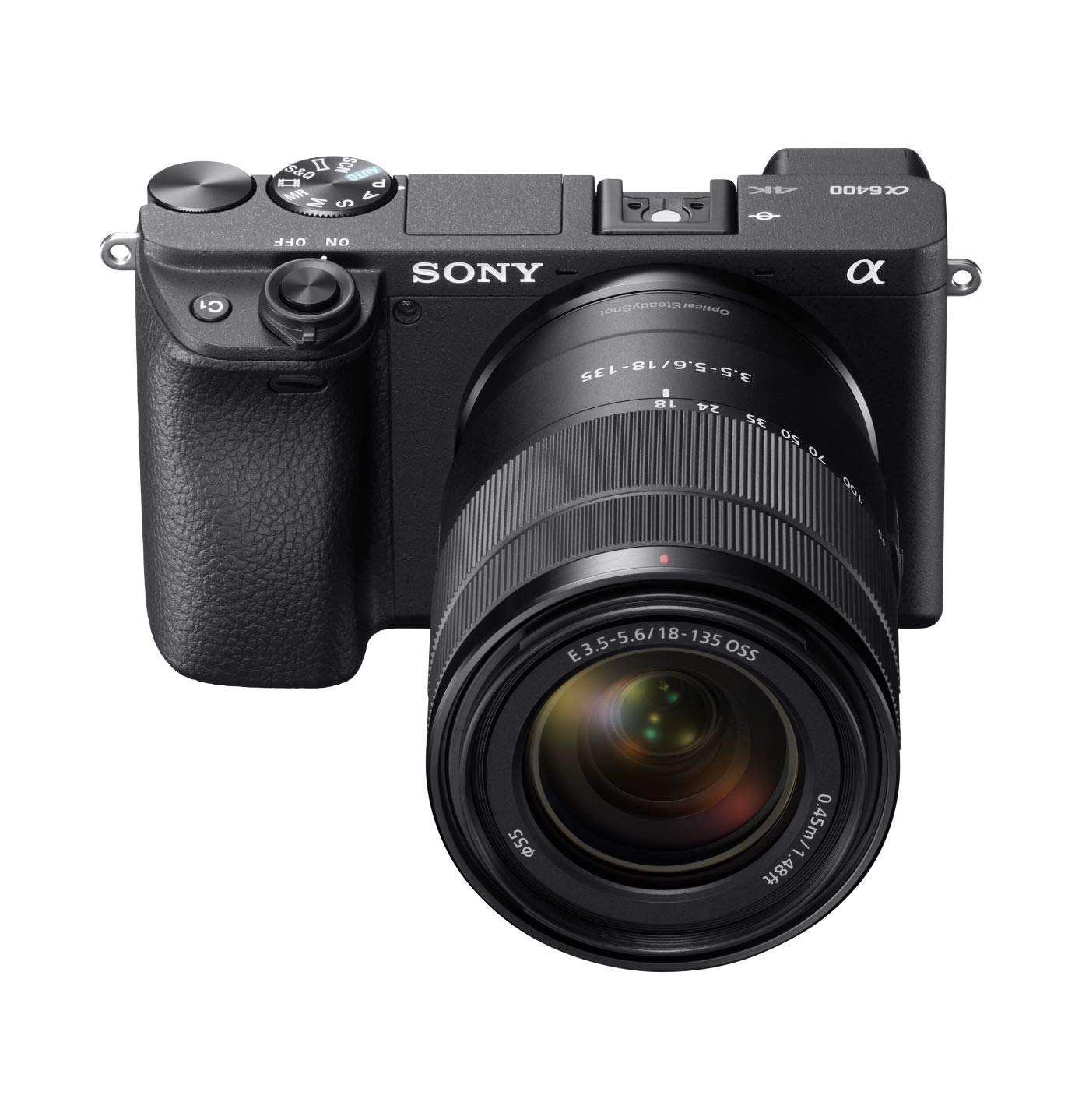 Sony a6400 Mirrorless Interchangeable-Lens Camera with 18-135mm Lens (Black)