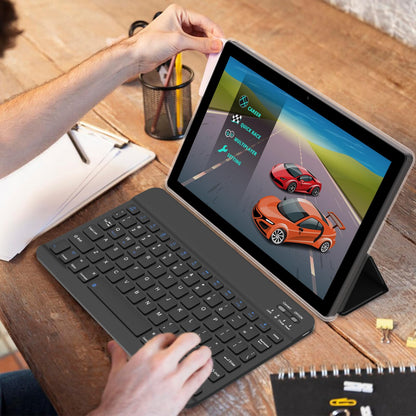 IWEGGO Android 15 Tablet, 10 Inch 18GB RAM+128GB ROM/ 2TB Expandable Tablet, 2.0GHz Quad-core Processor, 1280*800 HD Touch Screen, 5G WiFi6 BT 5.0, 2 in 1 Tablets with Keyboard Case Mouse Stylus Black