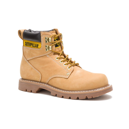 Cat Footwear Men's Second Shift Soft Toe Work Boot, Honey