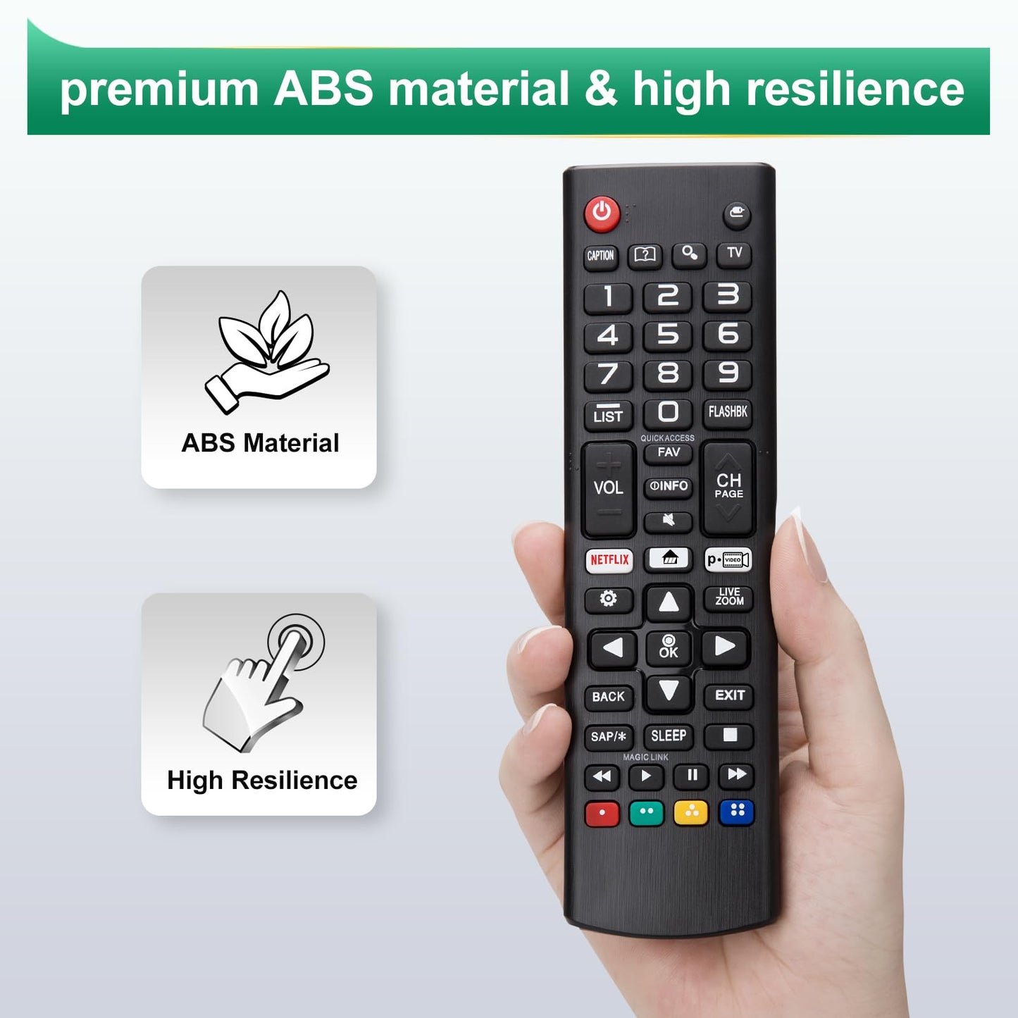 【Pack of 2】 for LG Smart TV Remote Control Replacement，Universal for All LG Smart TVs