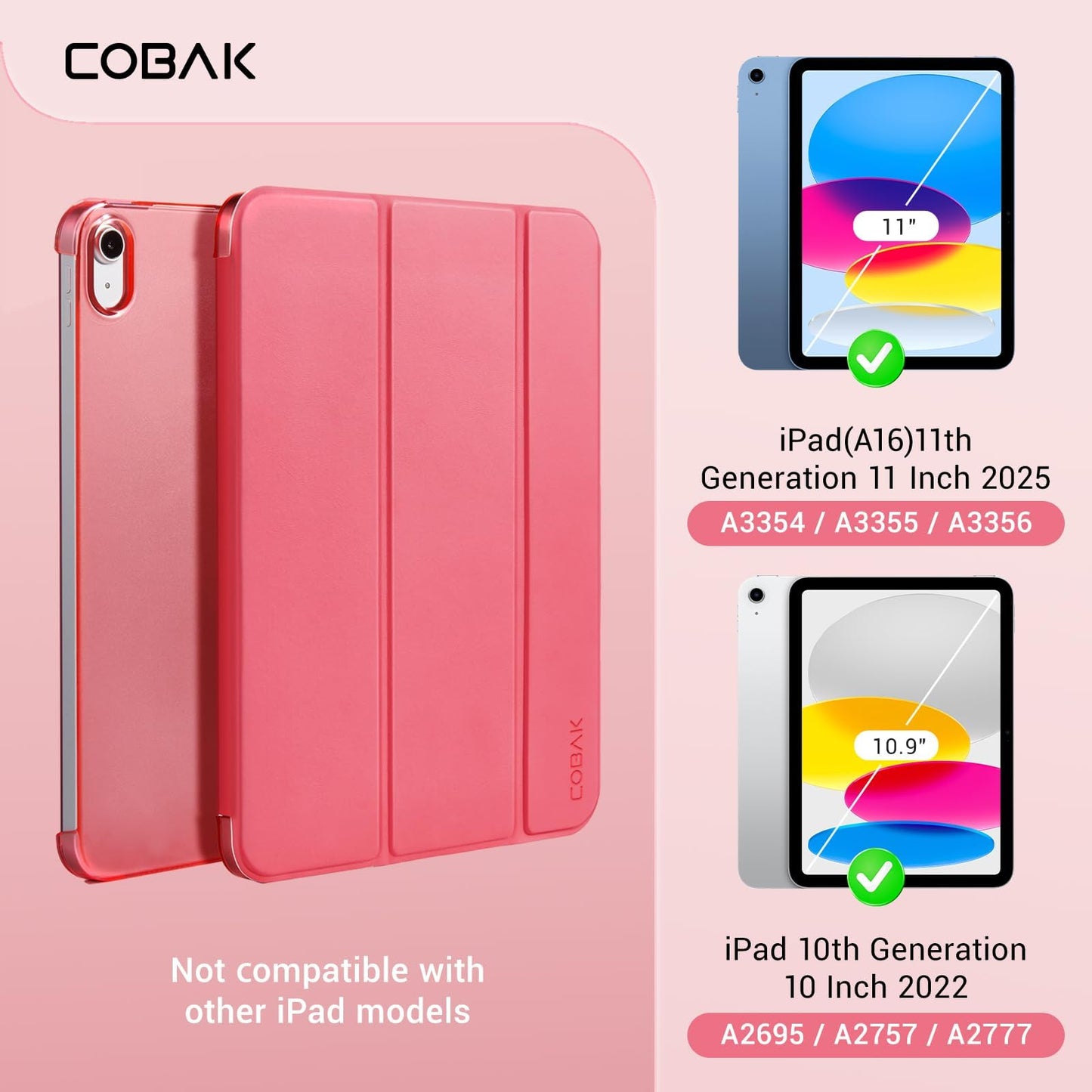 CoBak Funda Protectora para iPad (Raspberry)