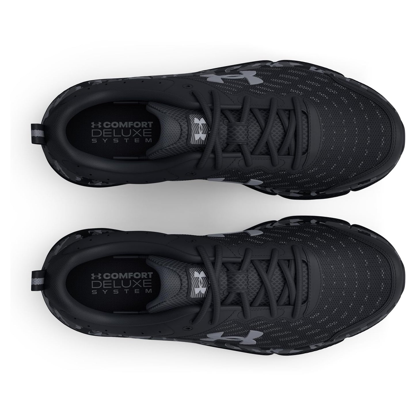 Under Armour Men's Charged Assert 10 Shoes, (001) Black/Black/Pitch Gray