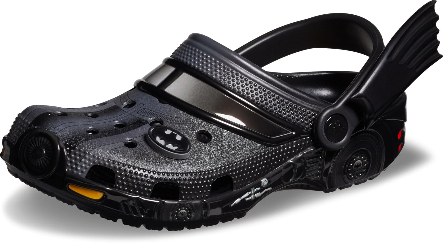 Crocs Zuecos Clásicos Batmobile de Batman (Negro / Talla 8 M)