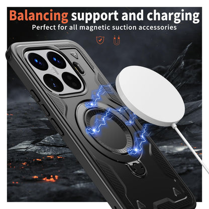 MRRSIWEI Funda Magnética para Xiaomi 15T Pro (Negro)