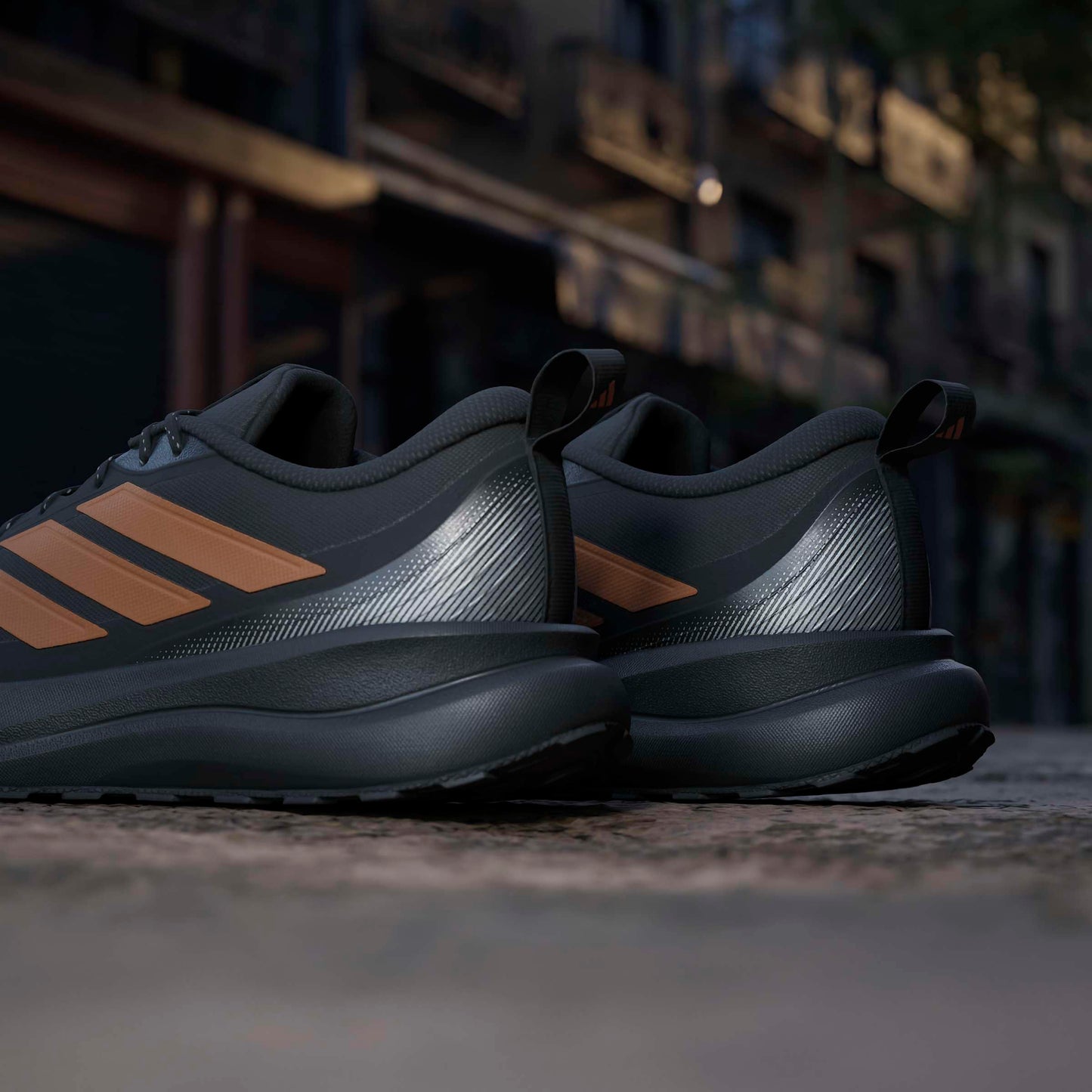 adidas Men's Run Falcon 6 All Terrain, Black/Thermal Gold Metallic/White