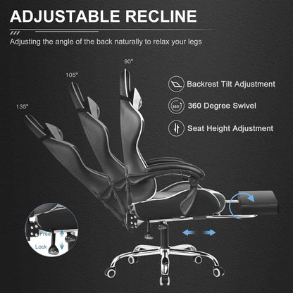 GTPLAYER Silla Gaming para Computadora (Pearl White)