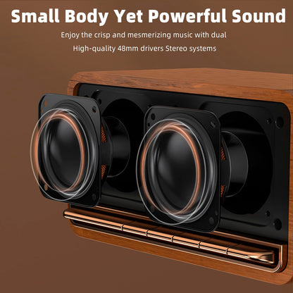 Edifier Altavoz Bluetooth de Madera Retro (Marrón / 20W)