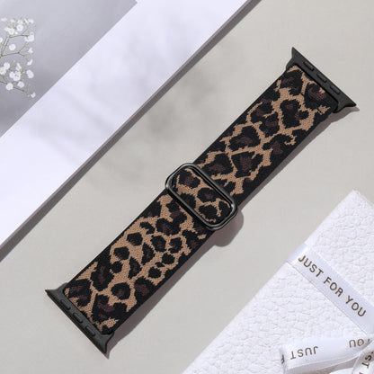 Maledan Correa Deportiva Elástica Solo Loop para Apple Watch (Leopardo Amarillo)